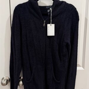 Barefoot Dreams Charcoal Hooded Jacket